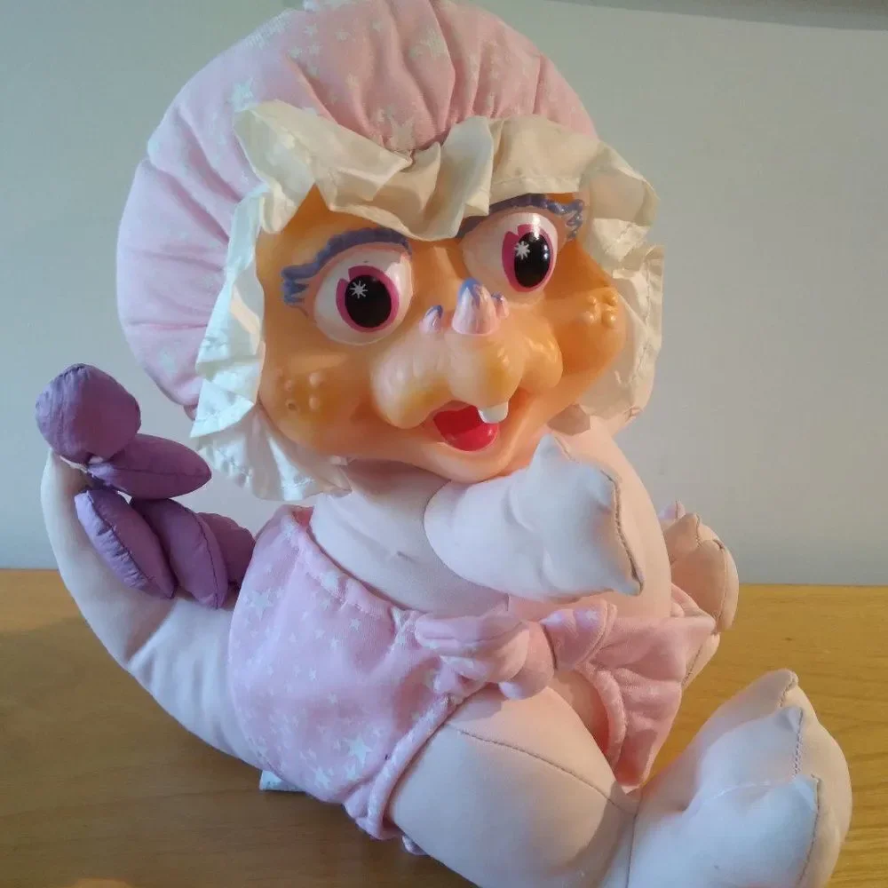 Vintage 90s Dandee Baby Sinclair Plush Doll Vinyl